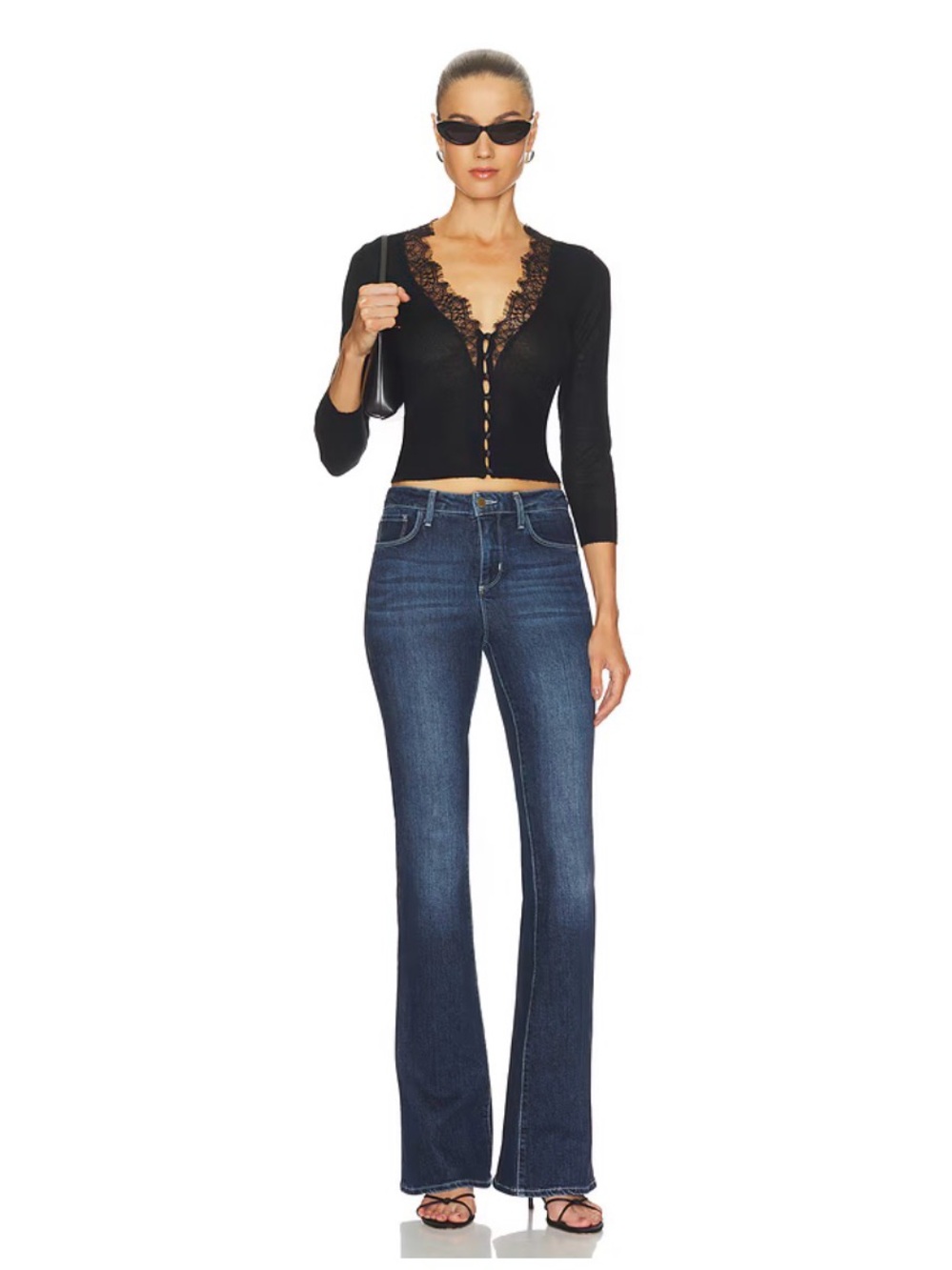 L'AGENCE Dark Blue Flare Jeans